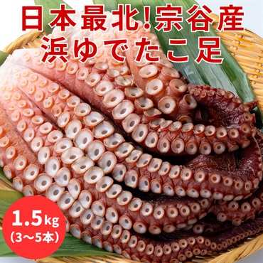 北海道産のたこ足（ボイル）1.5kg◆共栄水産