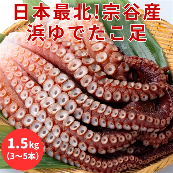 北海道産のたこ足（ボイル）1.5kg◆共栄水産