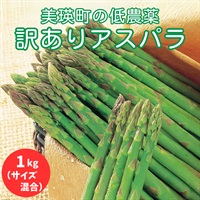 美瑛町の低農薬　訳ありアスパラ（1kg）◆共栄水産