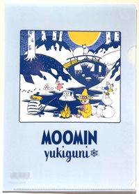 MOOMIN yukiguniクリアファイル<青い池>